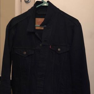 black denim levi strauss jacket brand new
